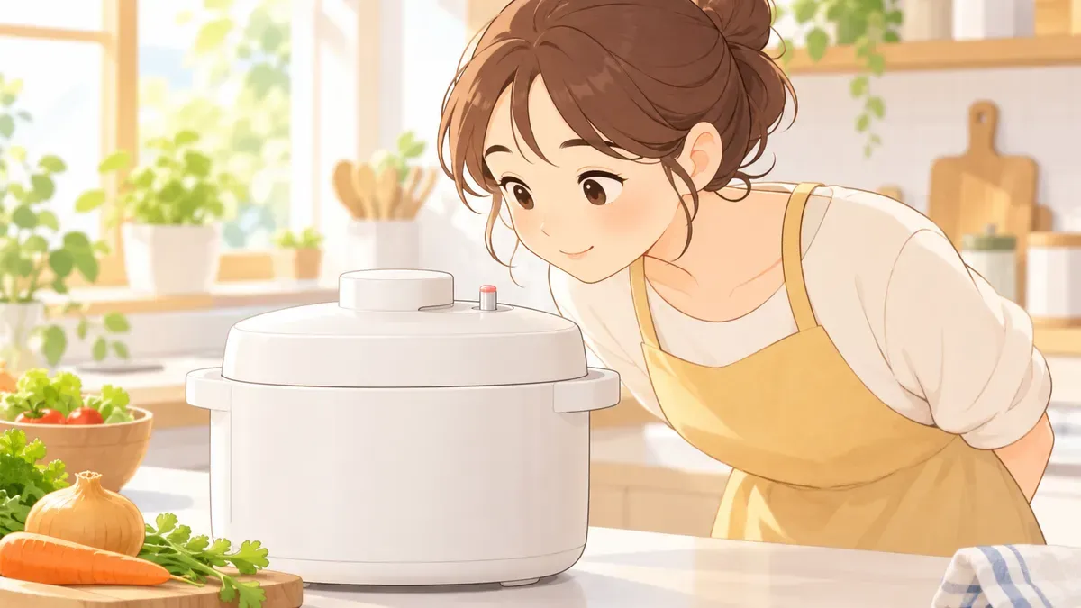 電気圧力鍋のふたが開かない｜原因と安全に開ける順番