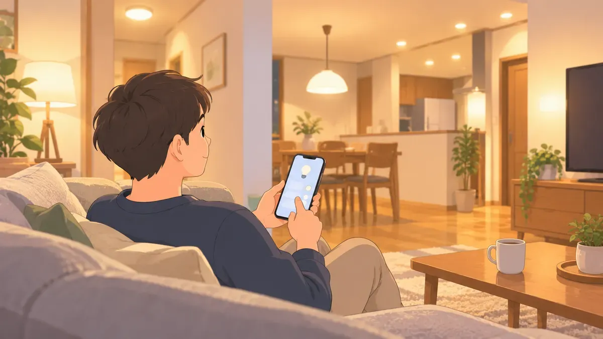 スマホで記録を確認してから作業する人